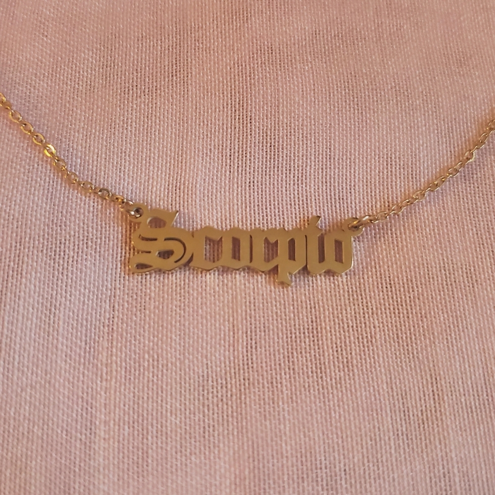 Scorpio zodiac necklace